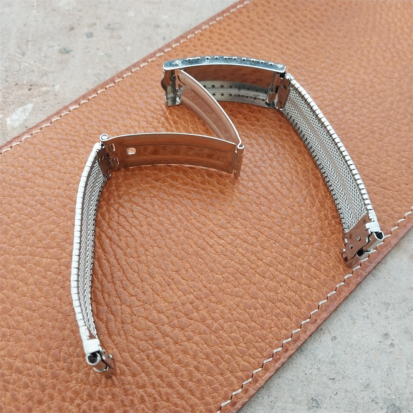 19mm 18mm 17mm Stainless Steel JB Champion Unused mcm 1960s Vintage Watch Band