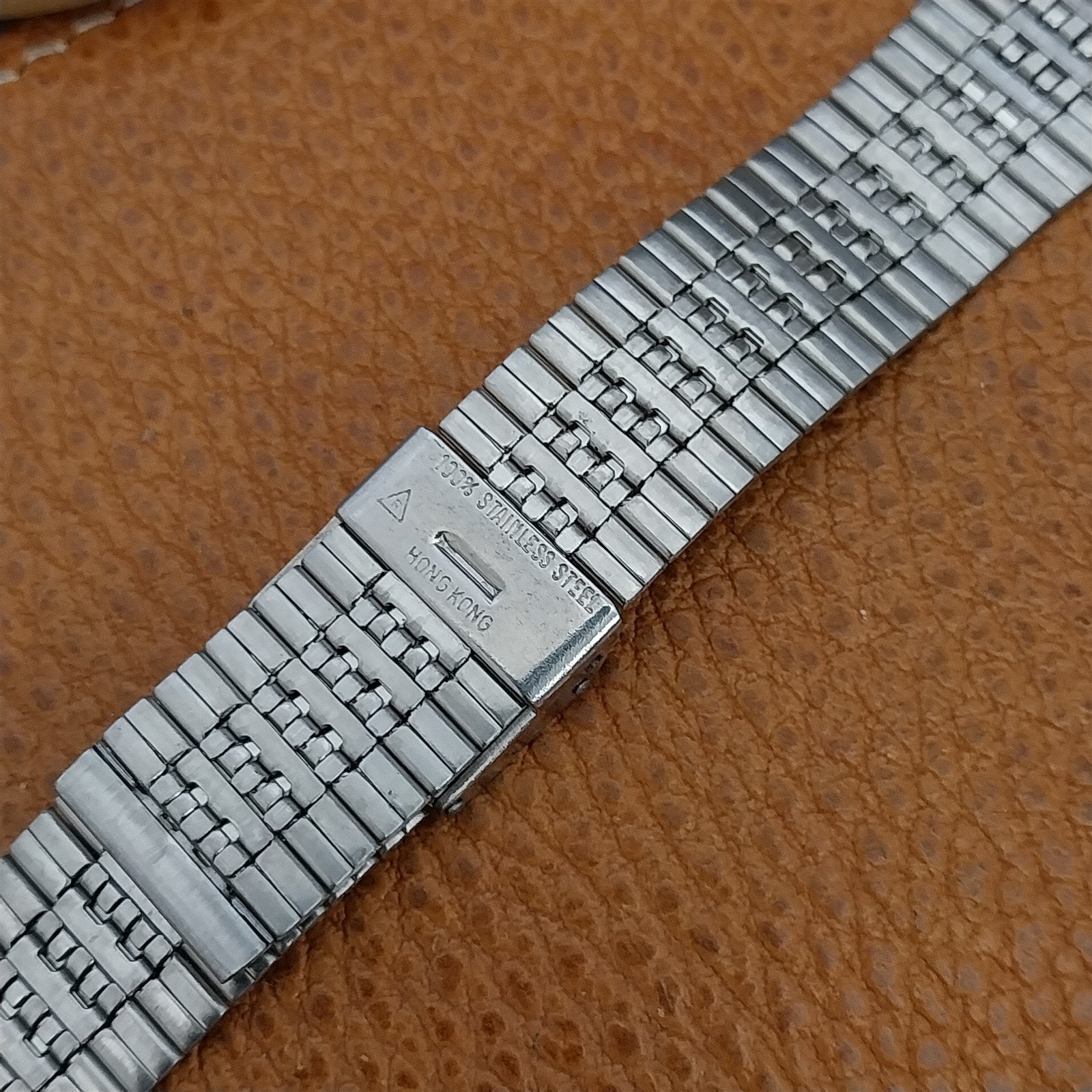 18mm Stainless Steel Classic LED LCD nos Unused 1970s Vintage Watch Band