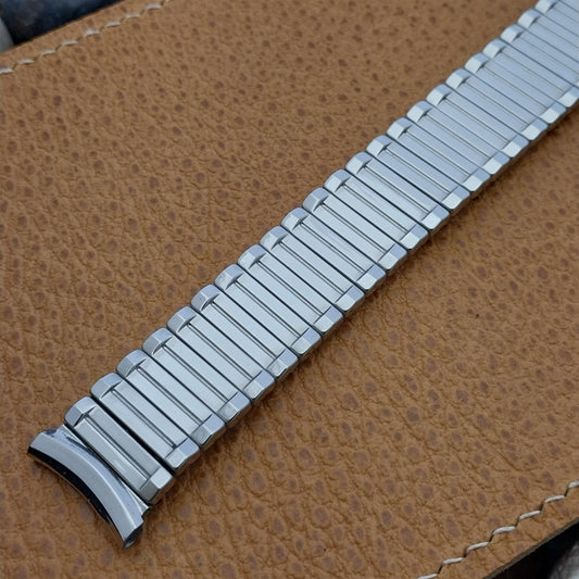 18mm 19mm Stainless Steel Expansion USA Made nos 1960s Vintage Watch Band