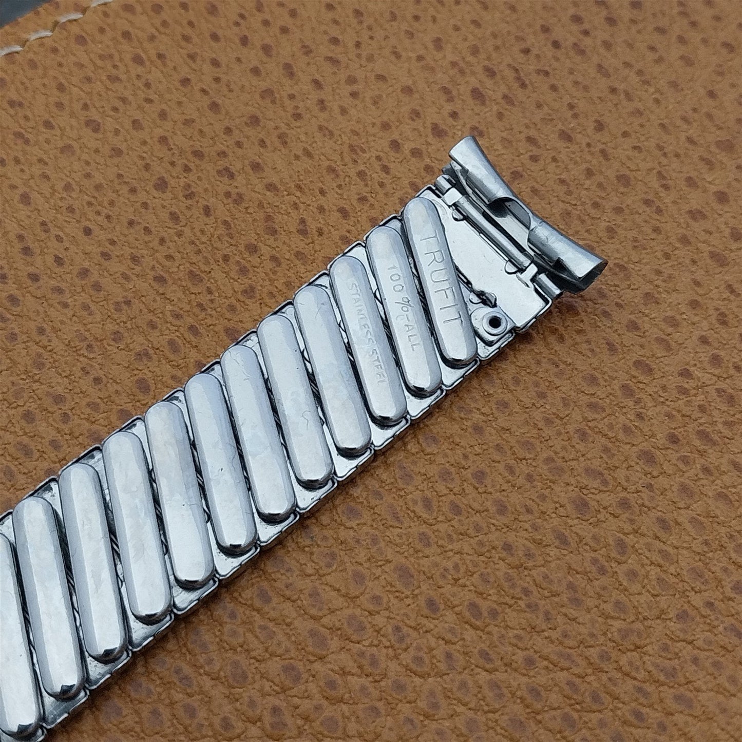 18mm 19mm Stainless Steel Expansion USA Made nos 1960s Vintage Watch Band