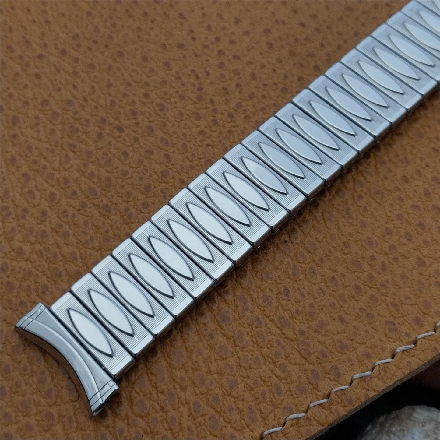 Hadley Elgin 16mm 18mm 19mm Stainless Steel Expansion 1960s Vintage Watch Band