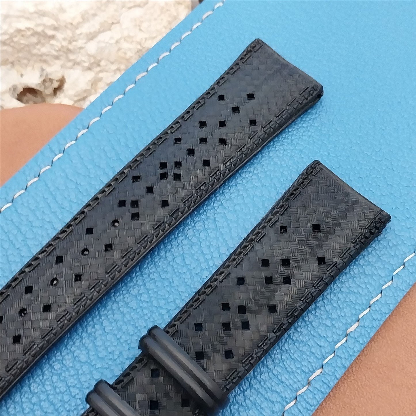 20mm Vintage Skindiver Perforated Classic Diver Strap 1960s Unused Watch Band