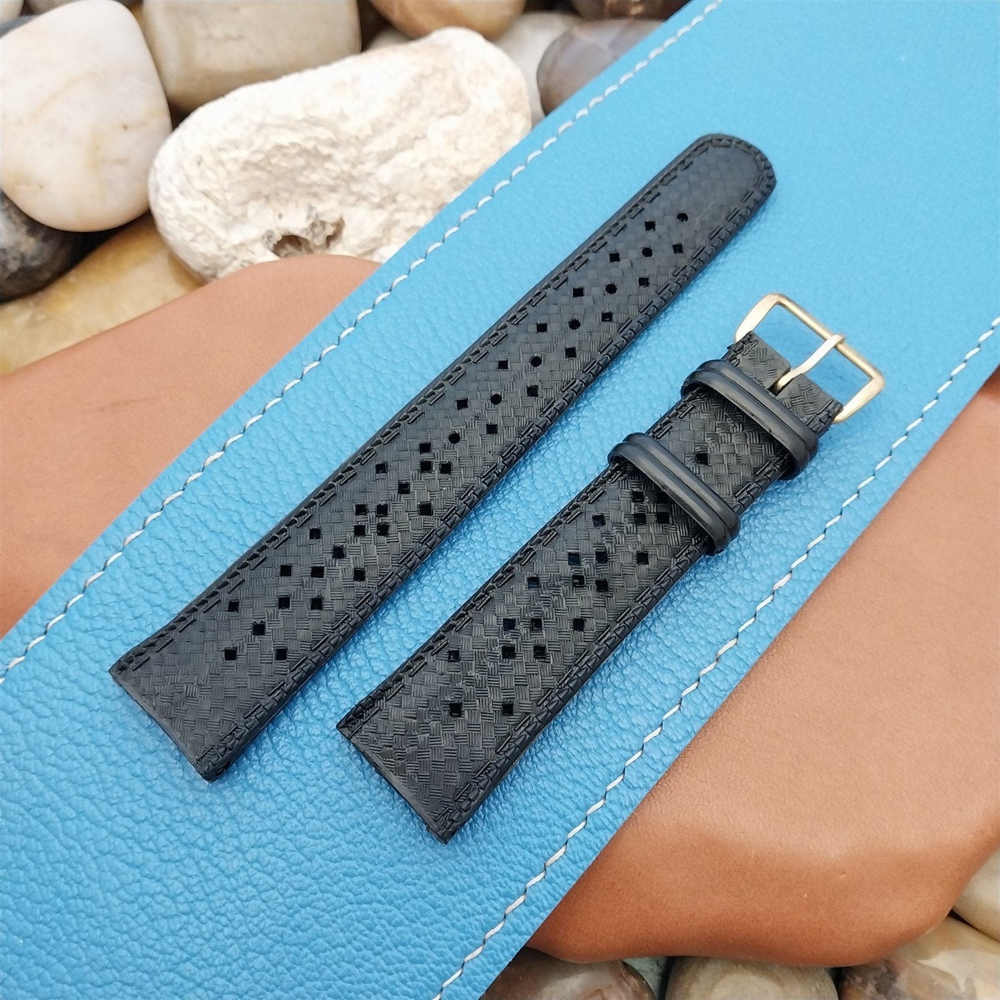 20mm Vintage Skindiver Perforated Classic Diver Strap 1960s Unused Watch Band