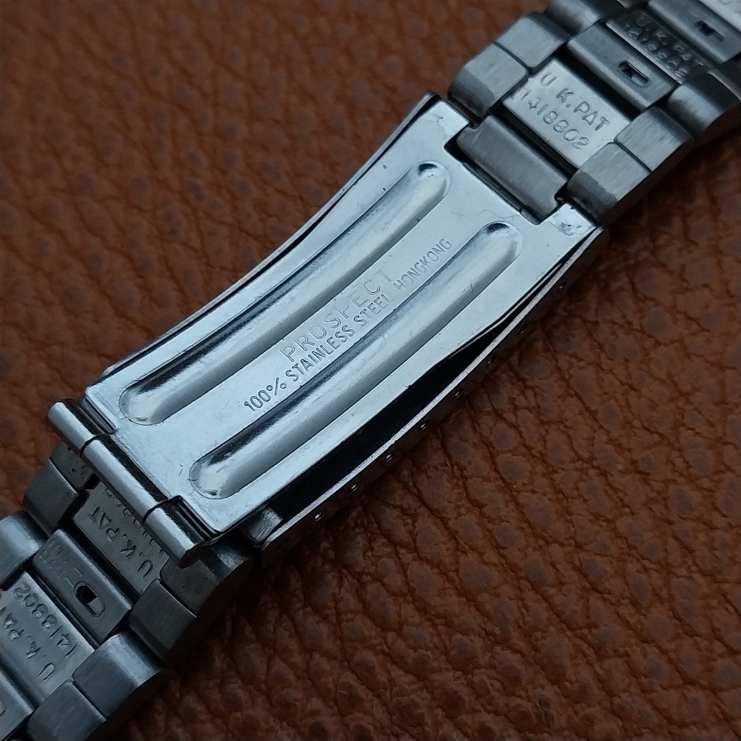 19mm Stainless Steel 1970s Vintage Flared Classic Unused nos Watch Band