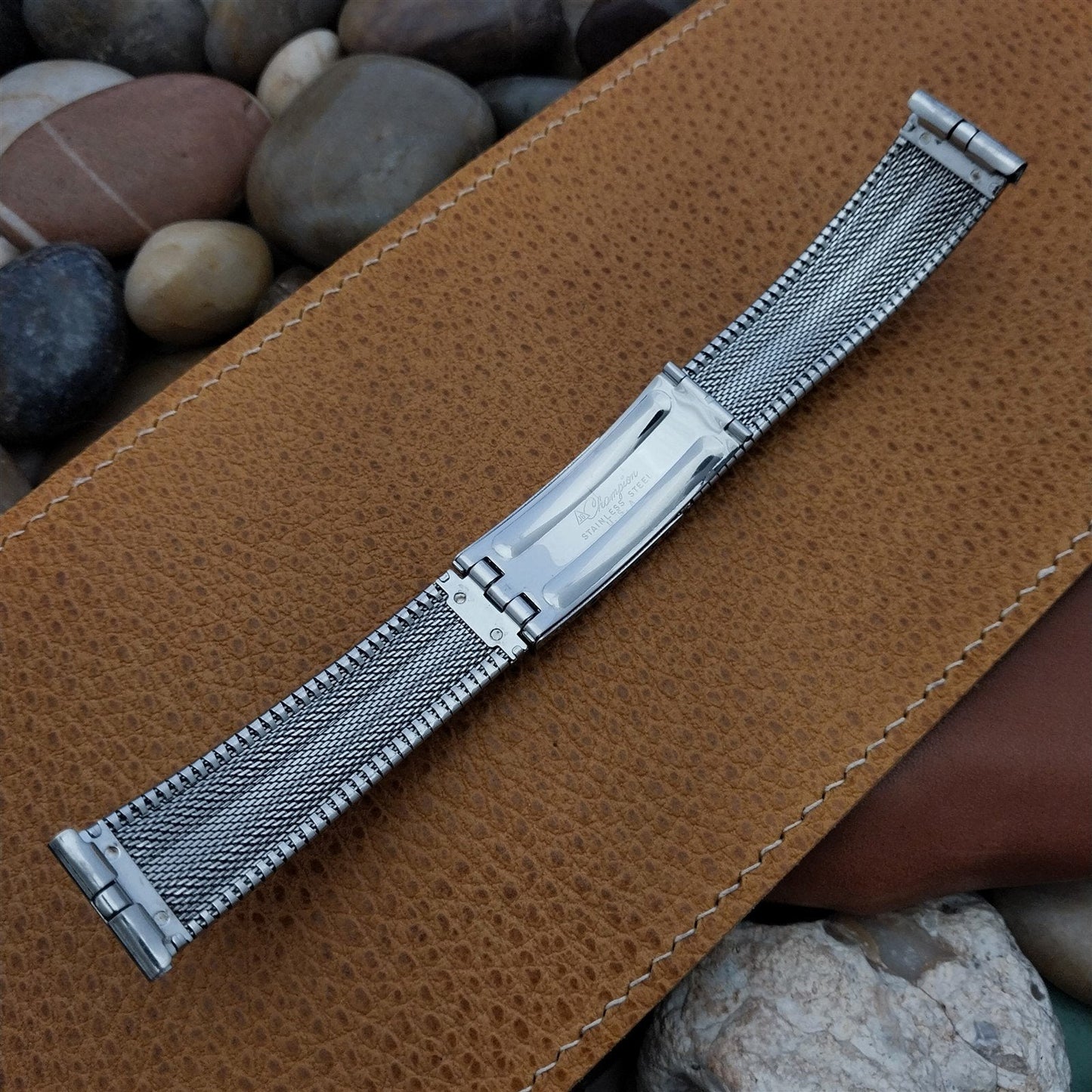 19mm 18mm 1960s USA Stainless Steel New Old Stock JB Champion Vintage Watch Band