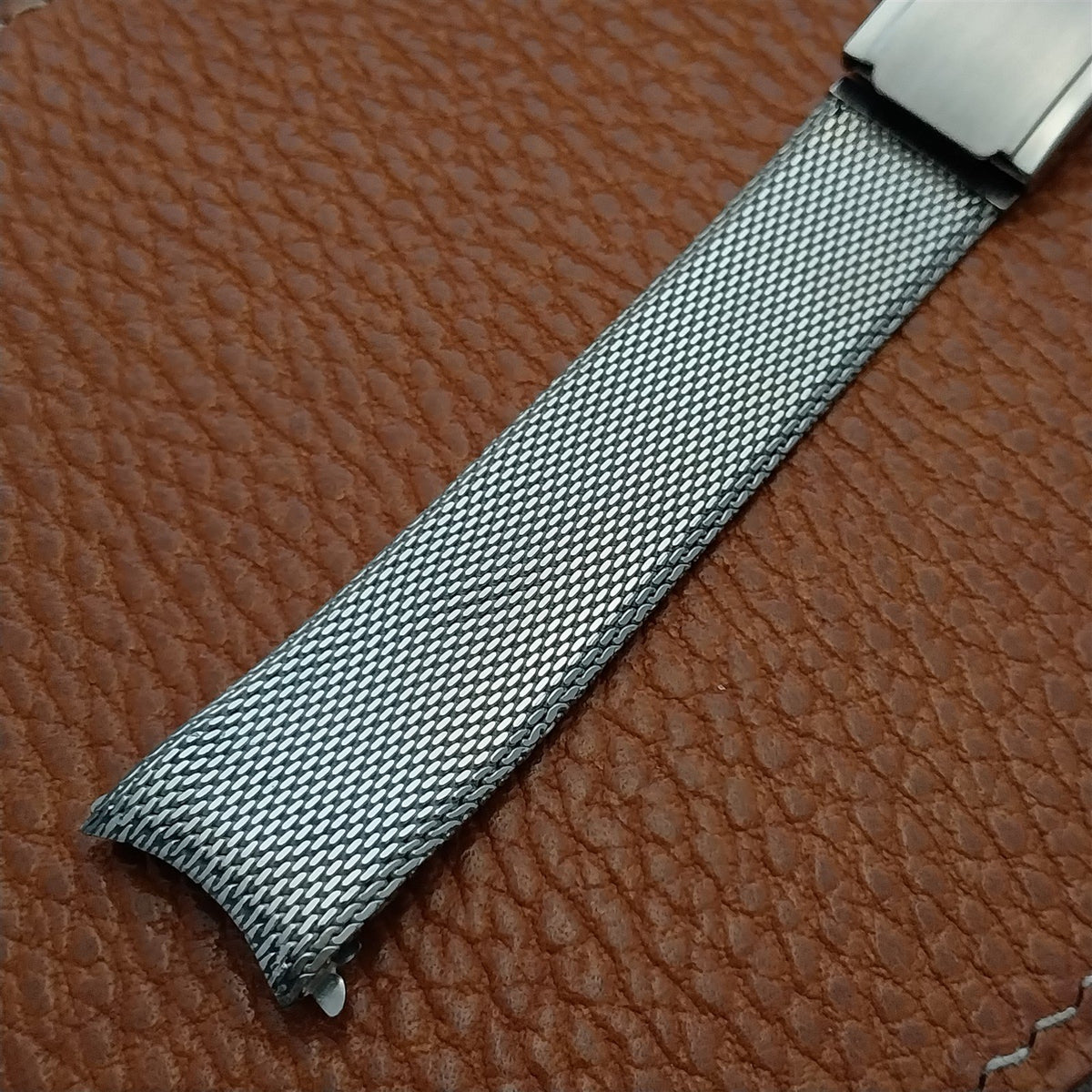 17.2mm Mira-Flex Stainless Steel Mesh 1960s nos Unused Vintage Watch Band