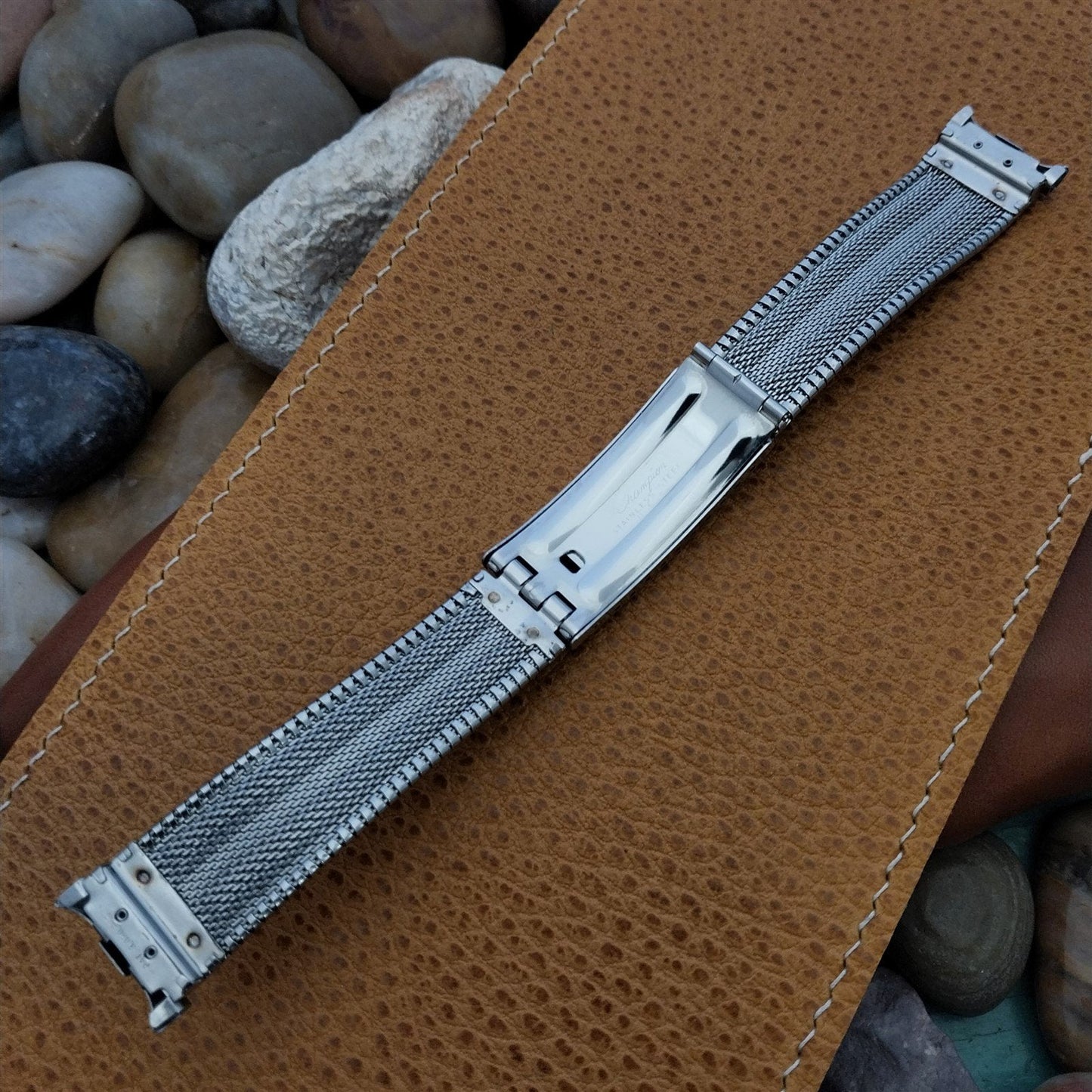 18mm 19mm Vintage Stainless Steel JB Champion Unused Classic 1960s Watch Band