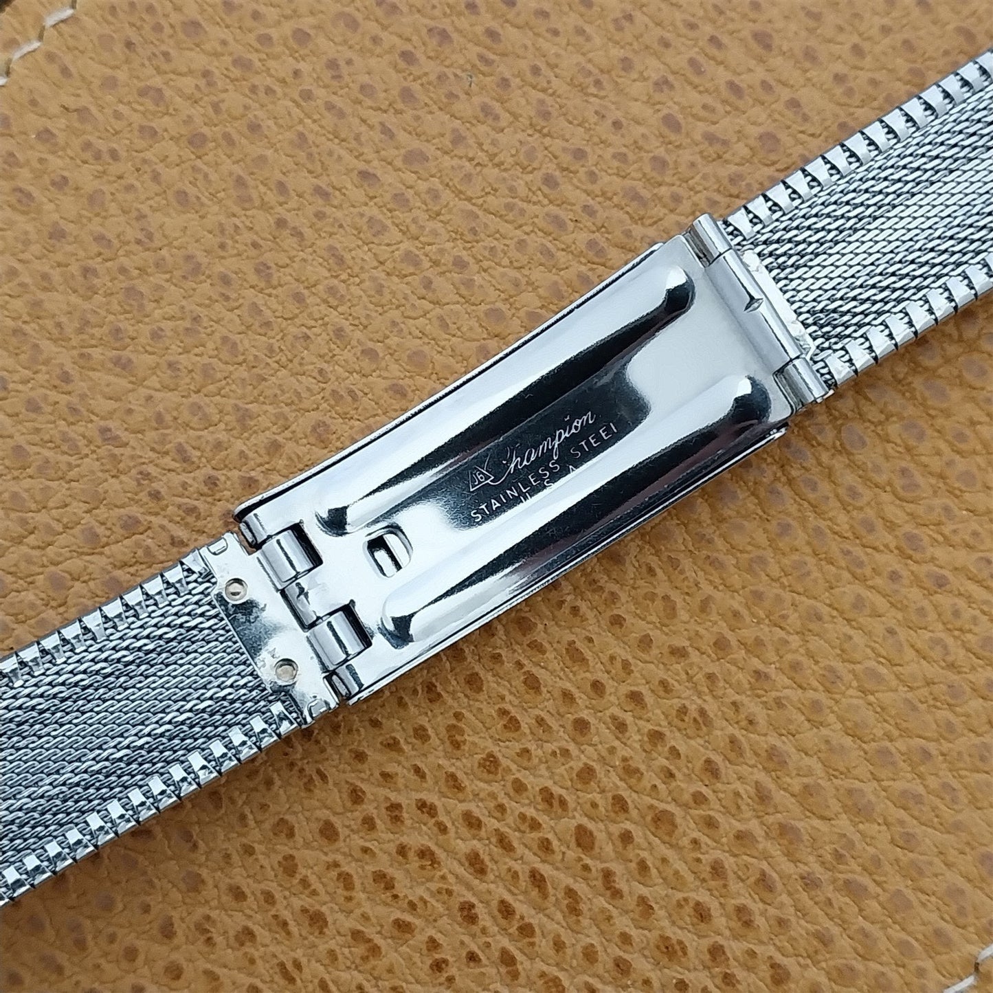 18mm 19mm Vintage Stainless Steel JB Champion Unused Classic 1960s Watch Band