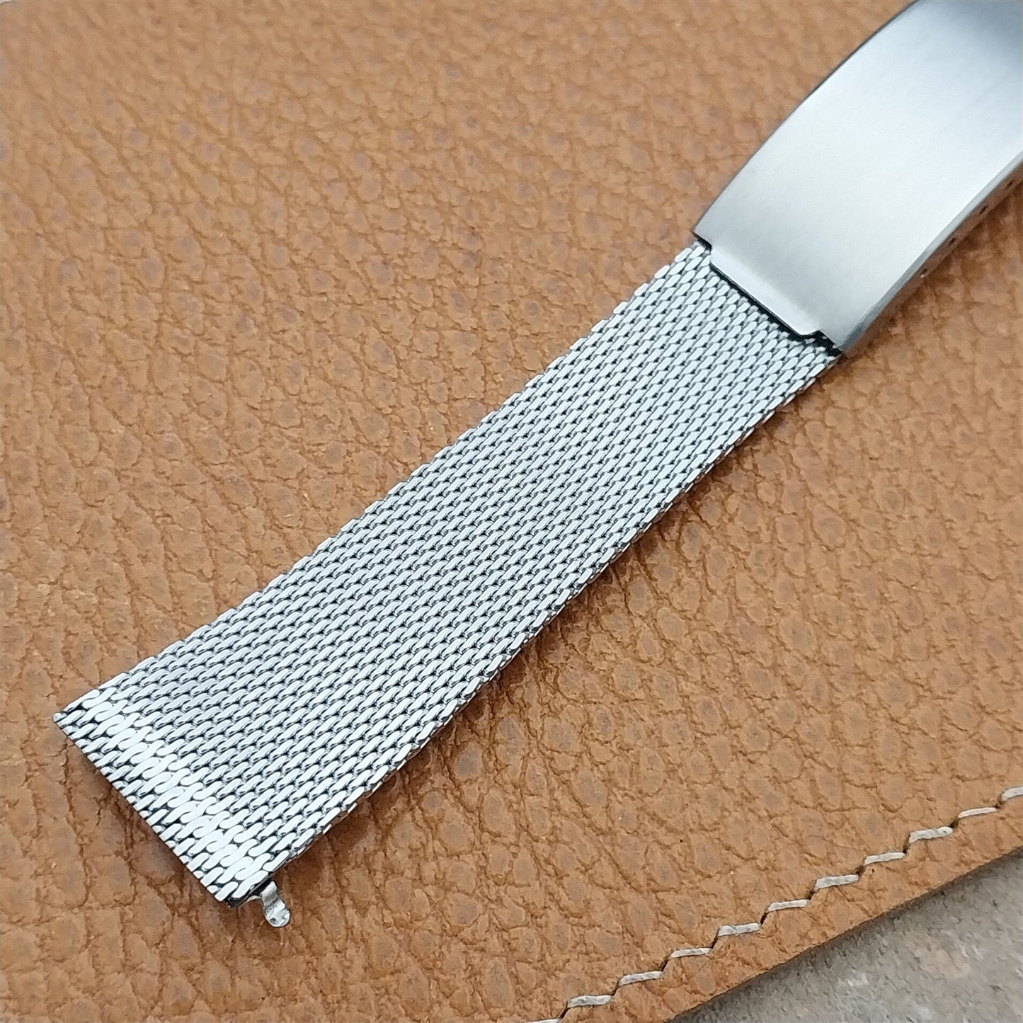 Vintage 20mm Stainless Steel Mesh Classic 1960s-1970s nos Unused Watch Band