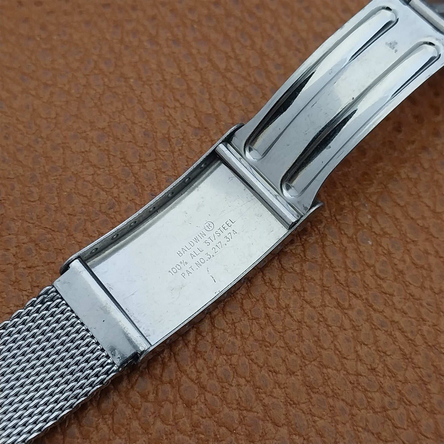 Vintage 20mm Stainless Steel Mesh Classic 1960s-1970s nos Unused Watch Band