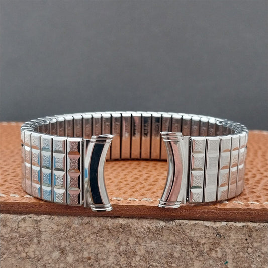 19mm 18mm 17mm Vintage Kreisler Stainless Steel Stretch Long Unused Watch Band