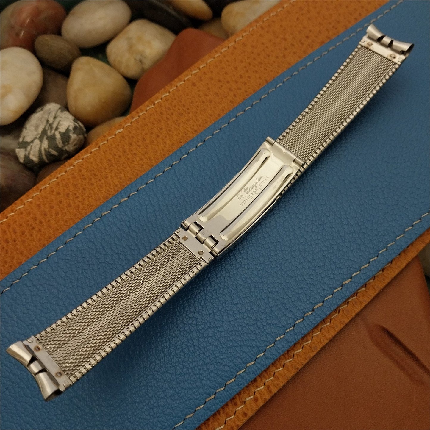 Eterna Matic Stainless Steel JB Champion nos Unused 1960s Vintage Watch Band