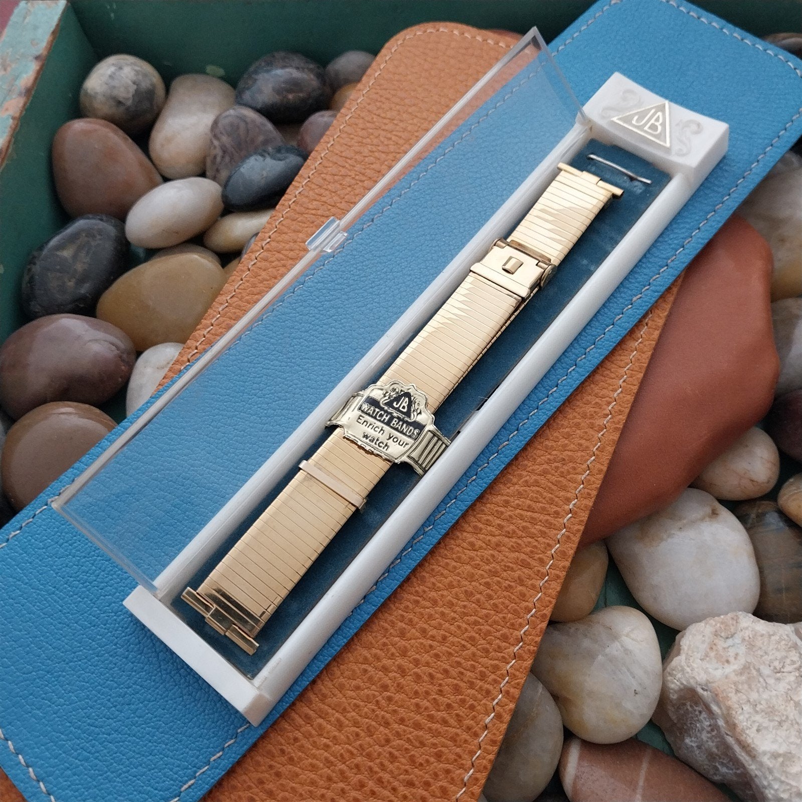 Vintage 1960s 19mm 18mm Komfit JB Champion USA Gold-Filled Unused Watch Band