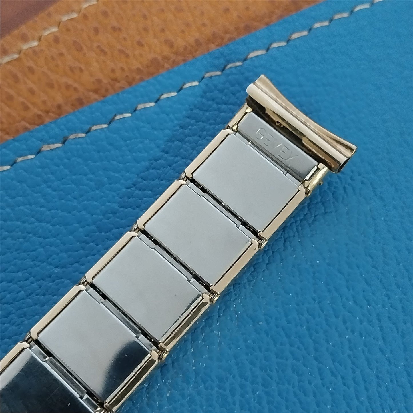 Vintage 17mm Gold-Filled Gemex Diplomat Unused Classic Stretch 1950s Watch Band