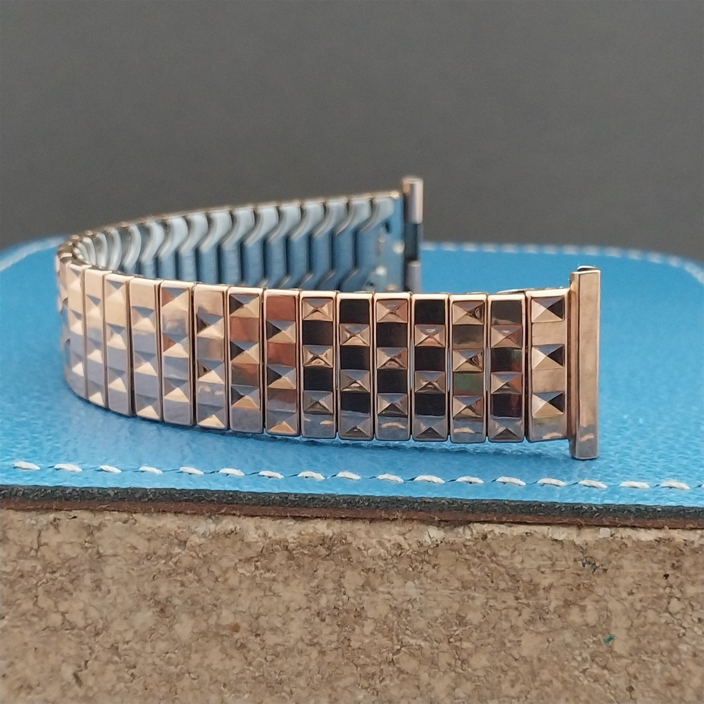 19mm 18mm 16mm Rose Gold Filled Speidel Balboa 1950s Unused Vintage Watch Band