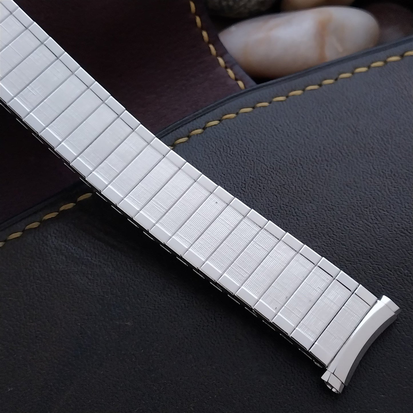 16mm 18mm 19mm White Gold RGP Speidel Florentine 1970s Unused Watch Band