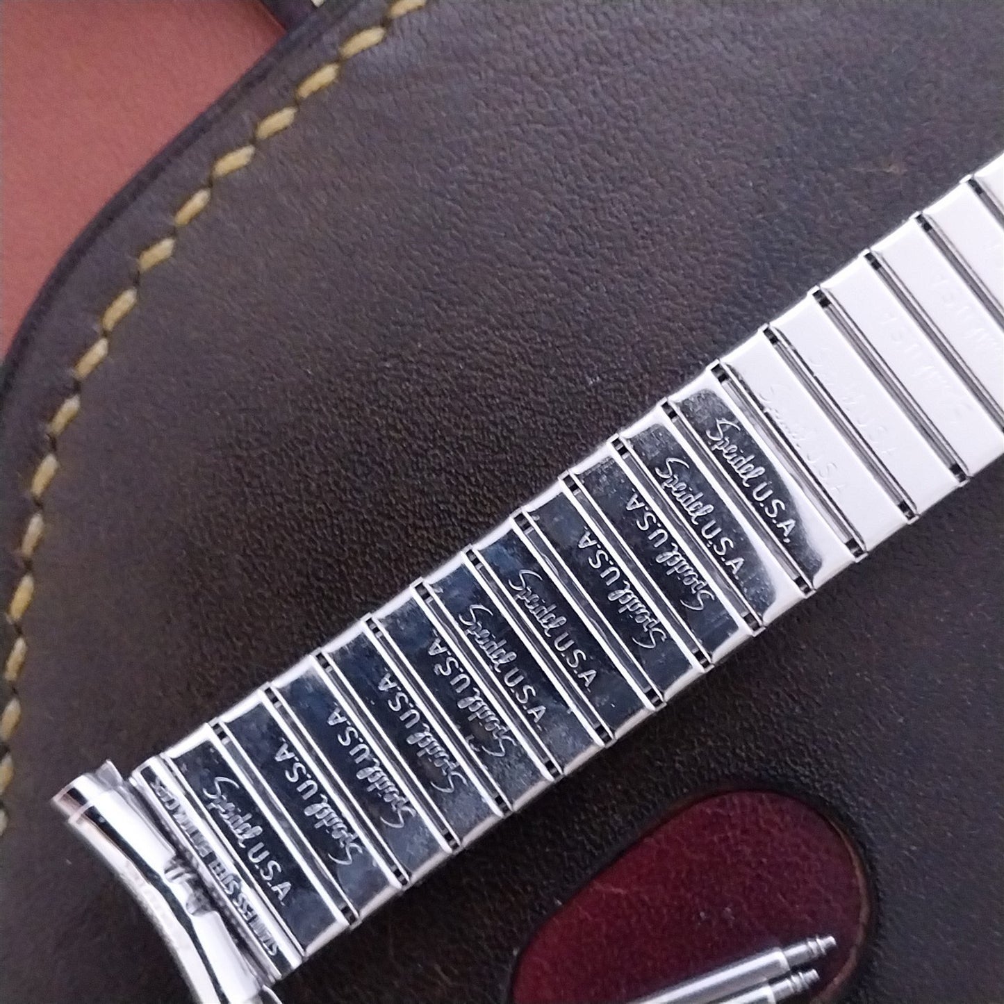16mm 18mm 19mm White Gold RGP Speidel Florentine 1970s Unused Watch Band