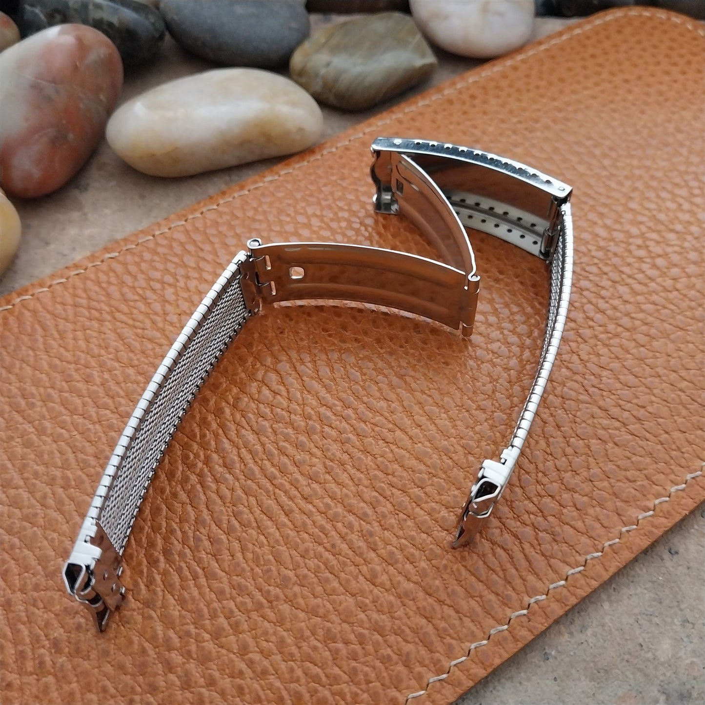 Vintage 17mm 18mm 19mm Stainless Steel 1960s JB Champion Unused nos Watch Band