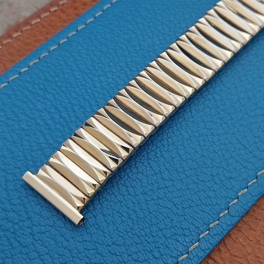19mm 18mm 16mm Gold Filled Gemex Chevalier Short 1950s Vintage Watch Band