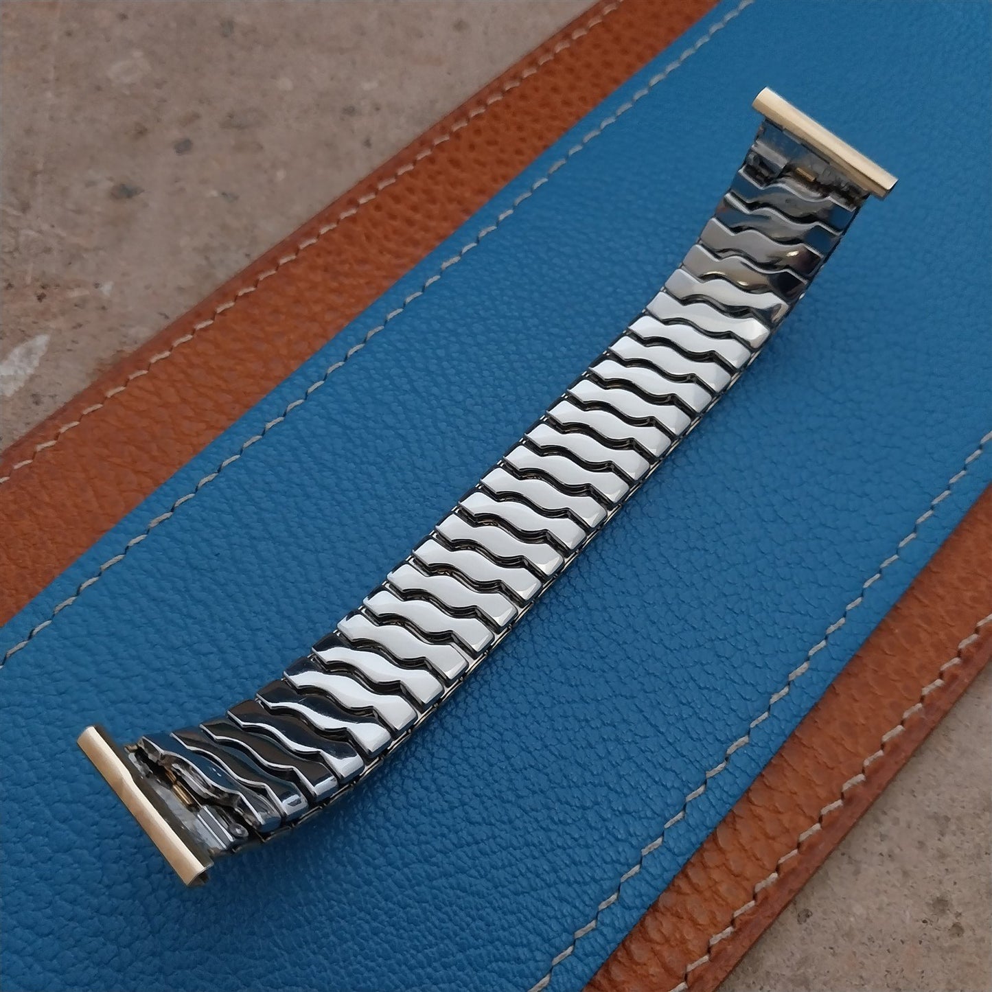 19mm 18mm 16mm Gold Filled Gemex Chevalier Short 1950s Vintage Watch Band