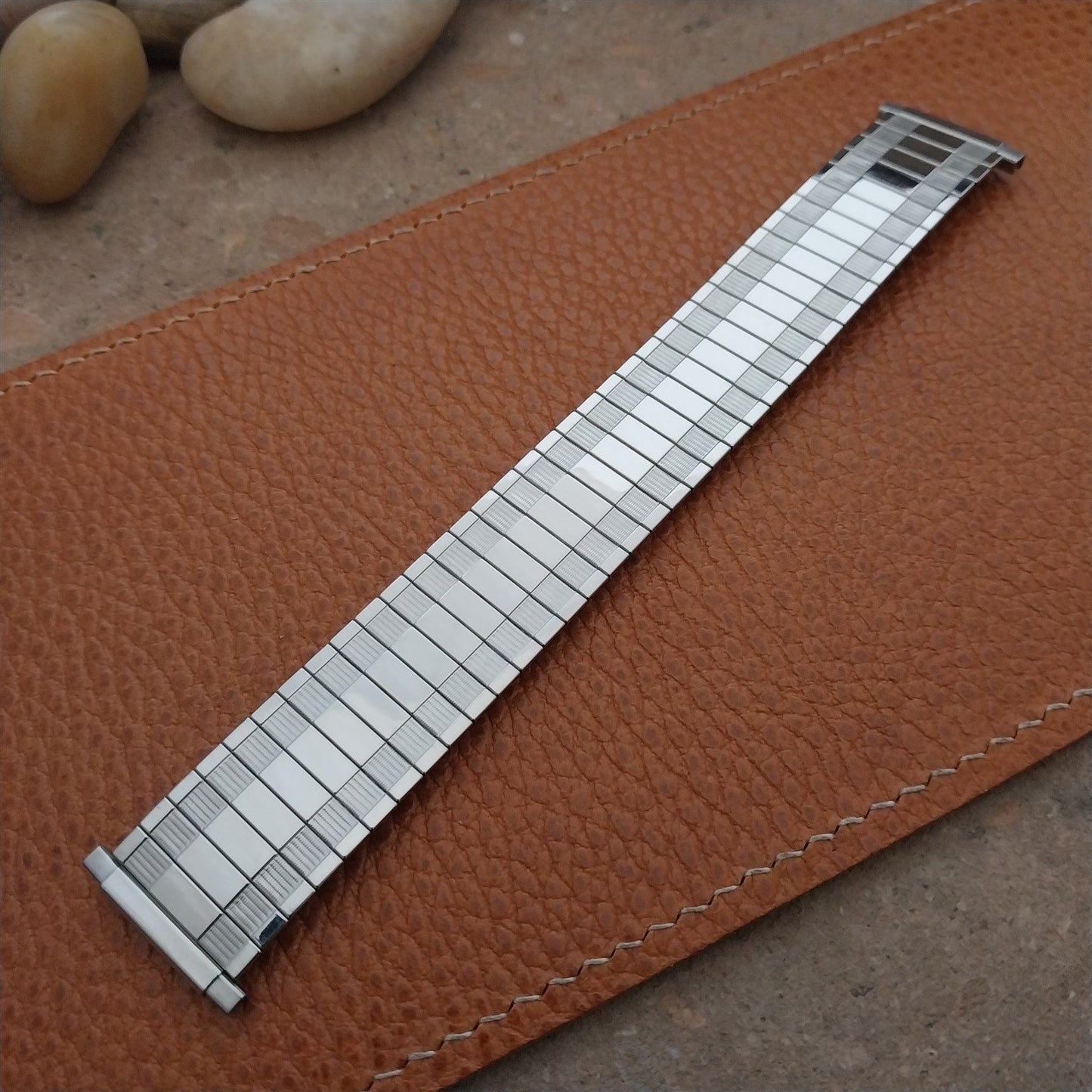 Vintage 18mm 20mm 22mm 1970s Speidel Wide Stainless Steel nos Unused Watch Band