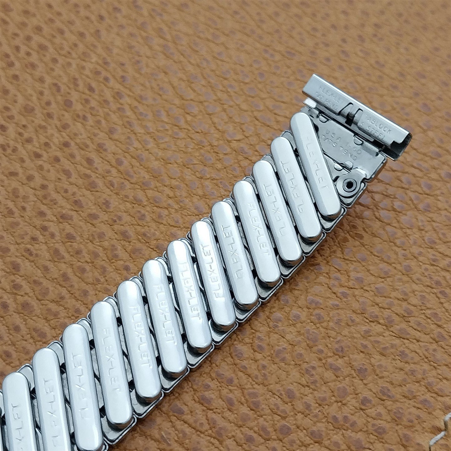 19mm 18mm 17mm 1960 Flex-Let Classic Stainless Steel Unused Vintage Watch Band