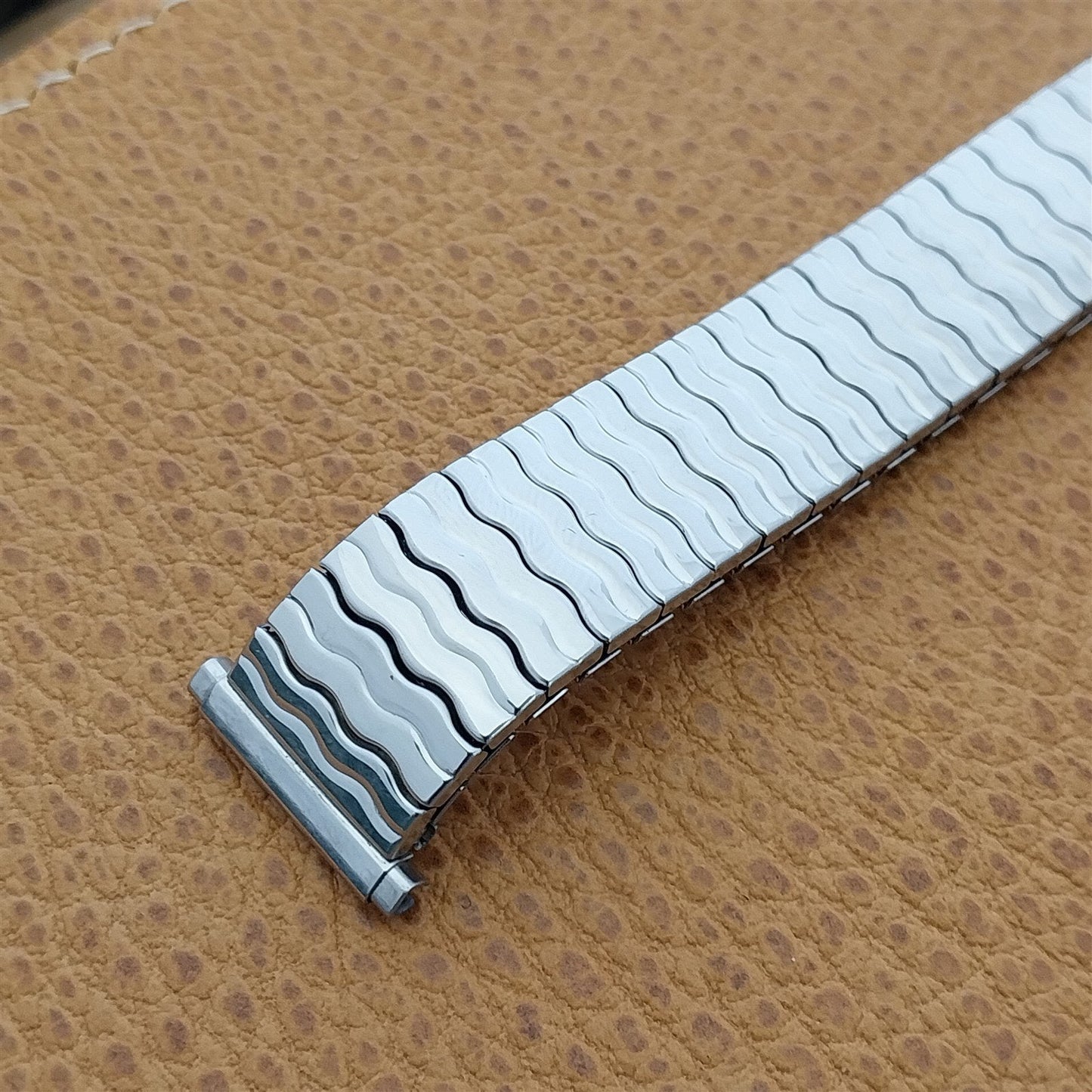 19mm 18mm 16mm Stainless Steel 1970s Speidel Riptide Unused Vintage Watch Band