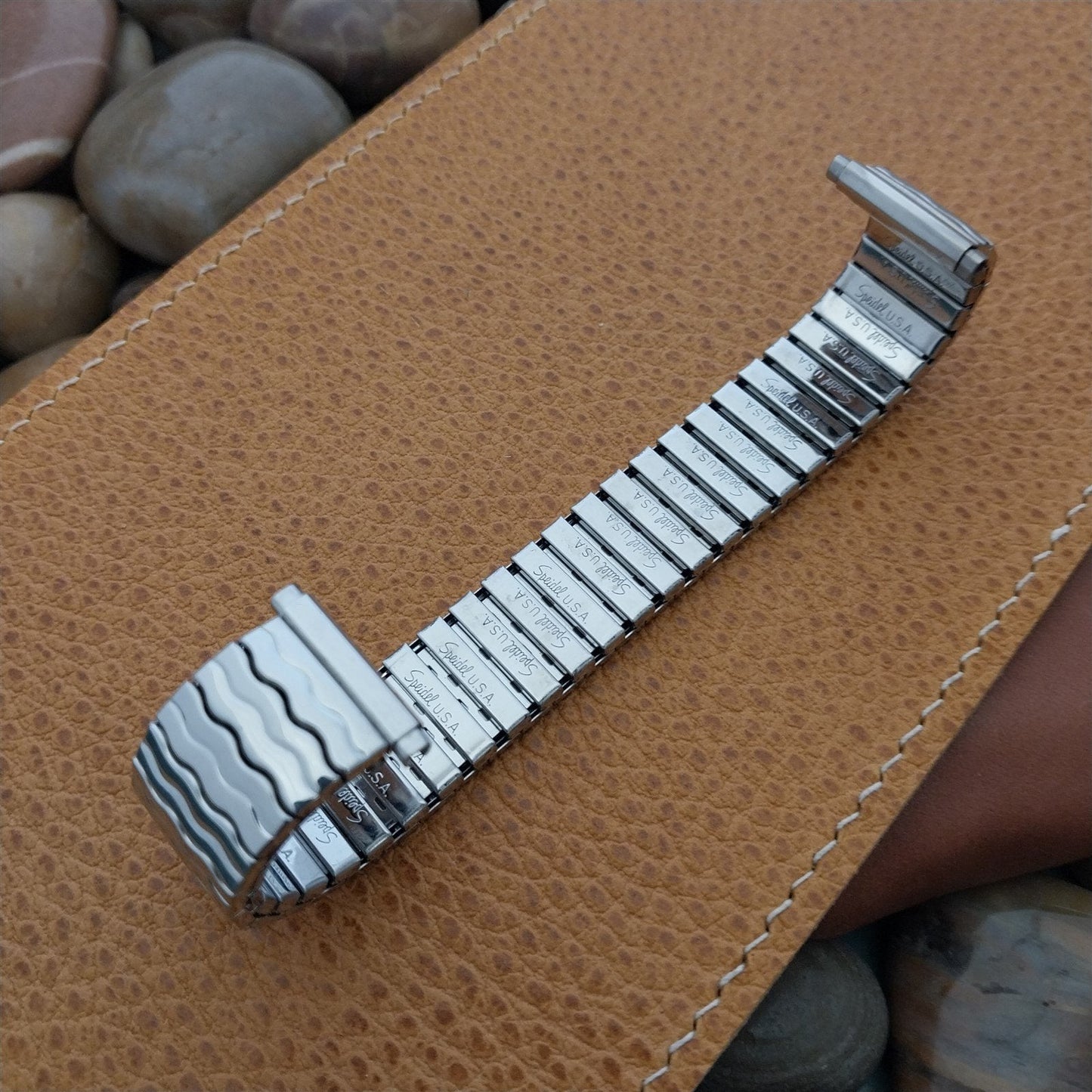 19mm 18mm 16mm Stainless Steel 1970s Speidel Riptide Unused Vintage Watch Band