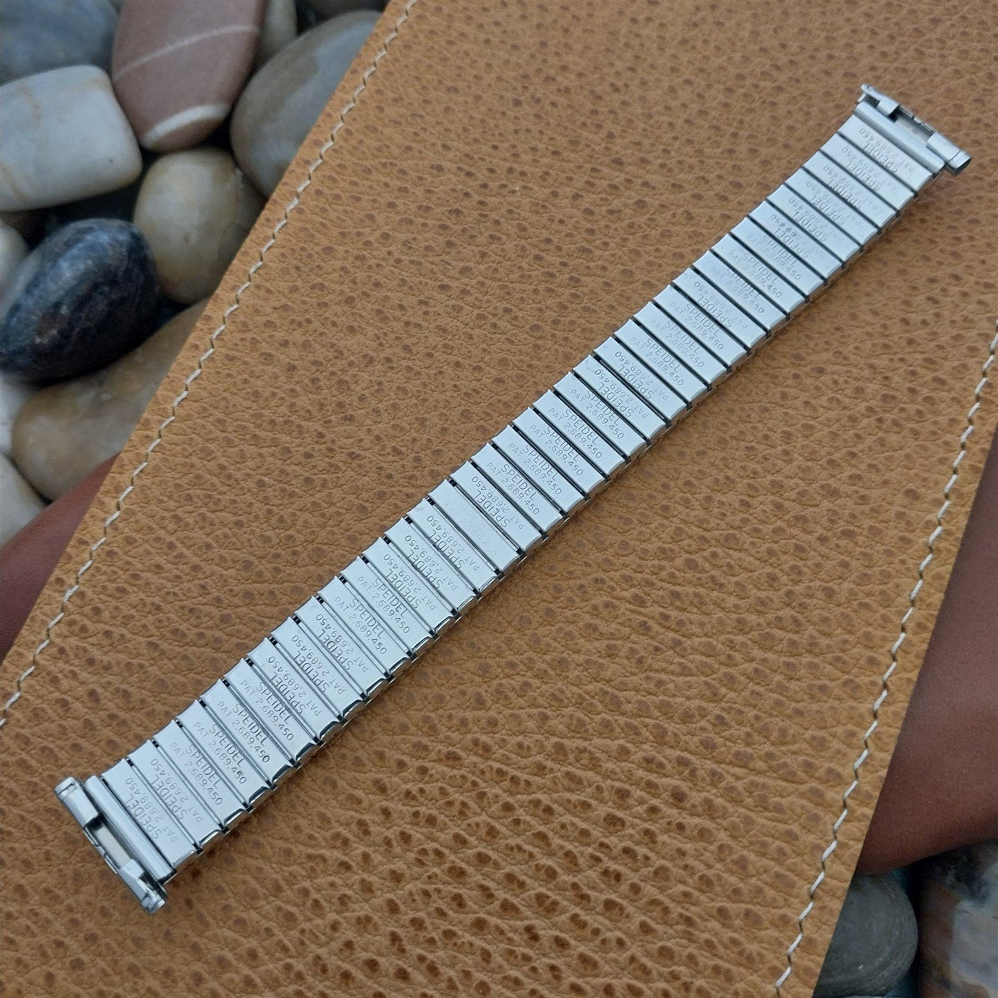 19mm 18mm 16mm 1962 White Gold Filled Speidel Camelot Unused Vintage Watch Band
