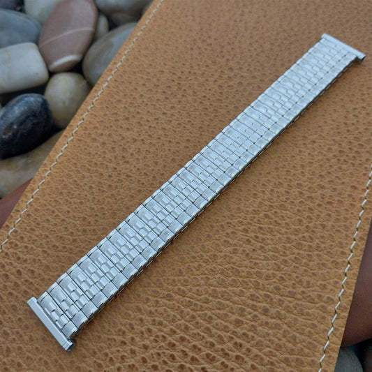 Vintage 19mm 18mm 16mm 1962 Speidel Camelot White Gold Filled Unused Watch Band