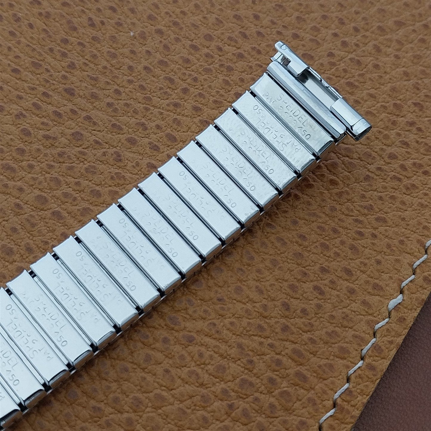 19mm 18mm 1962 Vintage White Gold Filled Speidel Florentine Unused Watch Band
