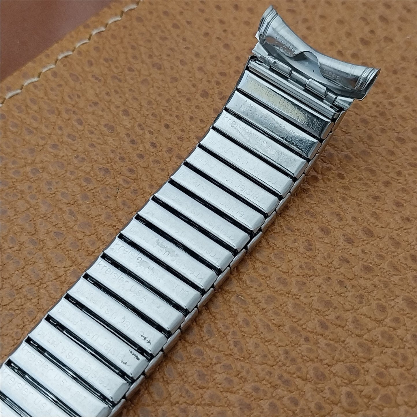 19mm 18mm Stainless Steel Kreisler DuraFlex Unused nos 1960s Vintage Watch Band