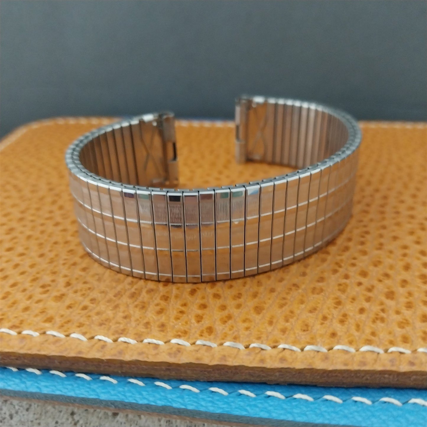 17.2mm 11/16" 1970s Speidel Stainless Steel nos Unused Vintage Watch Band