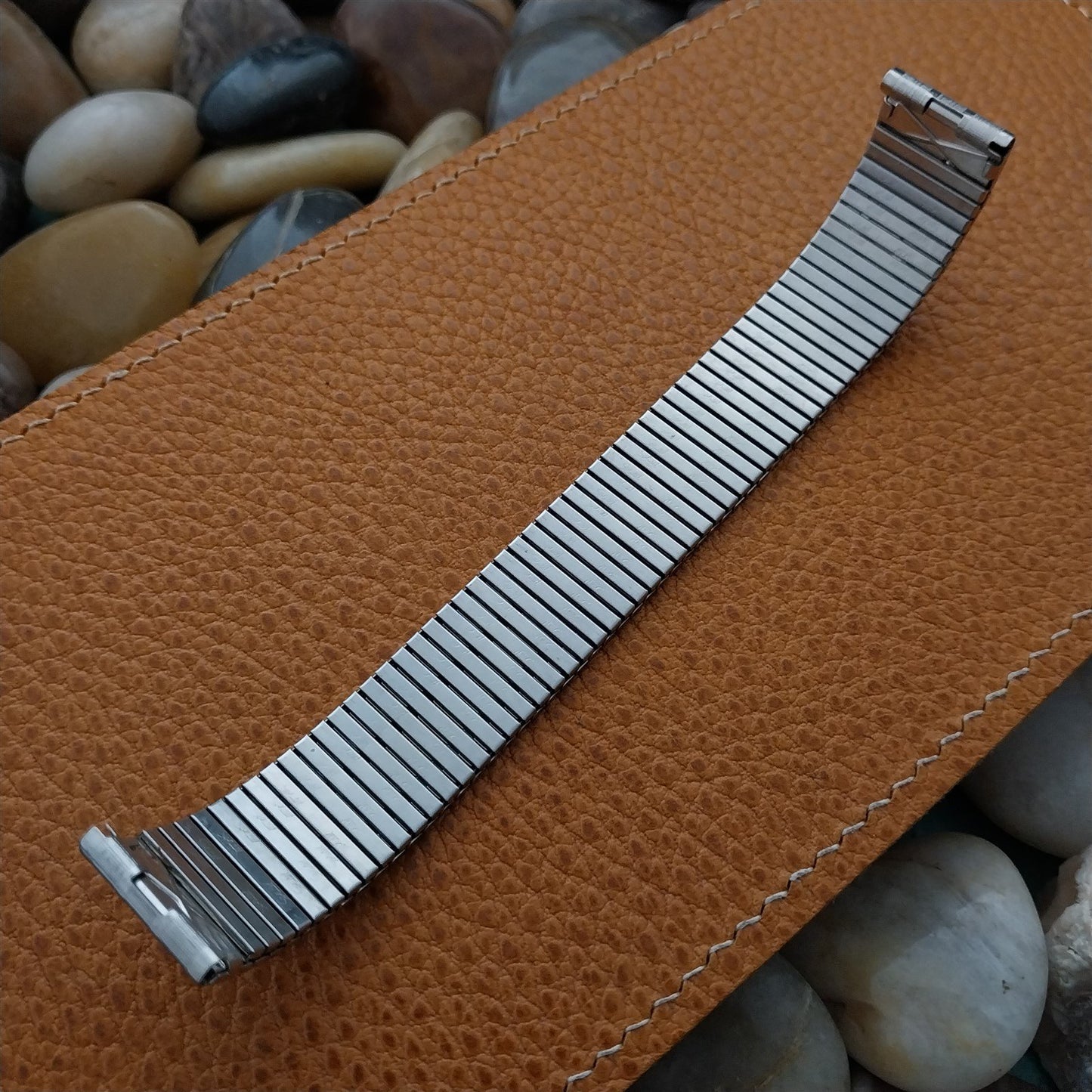 17.2mm 11/16" 1970s Speidel Stainless Steel nos Unused Vintage Watch Band