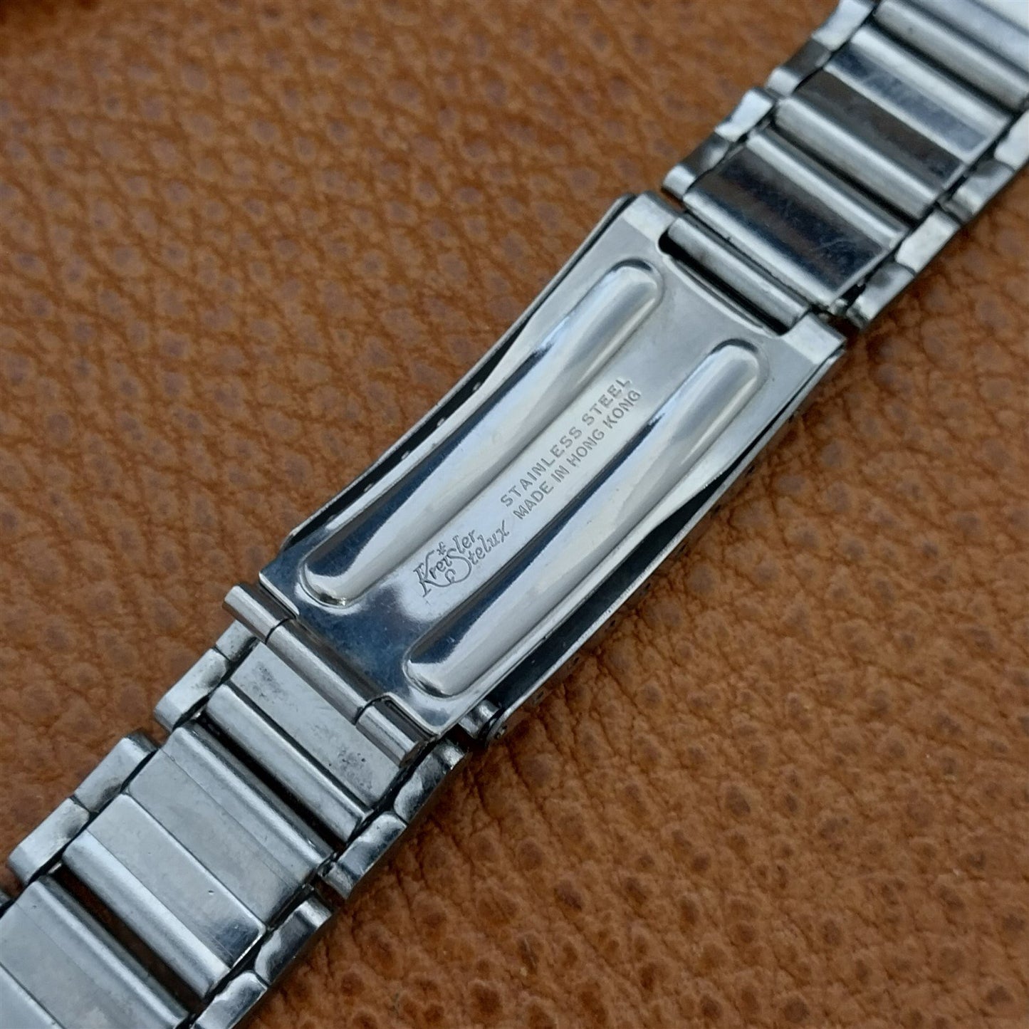 Vintage 19mm 18mm 17mm Kreisler Stelux Stainless Steel Classic Unused Watch Band