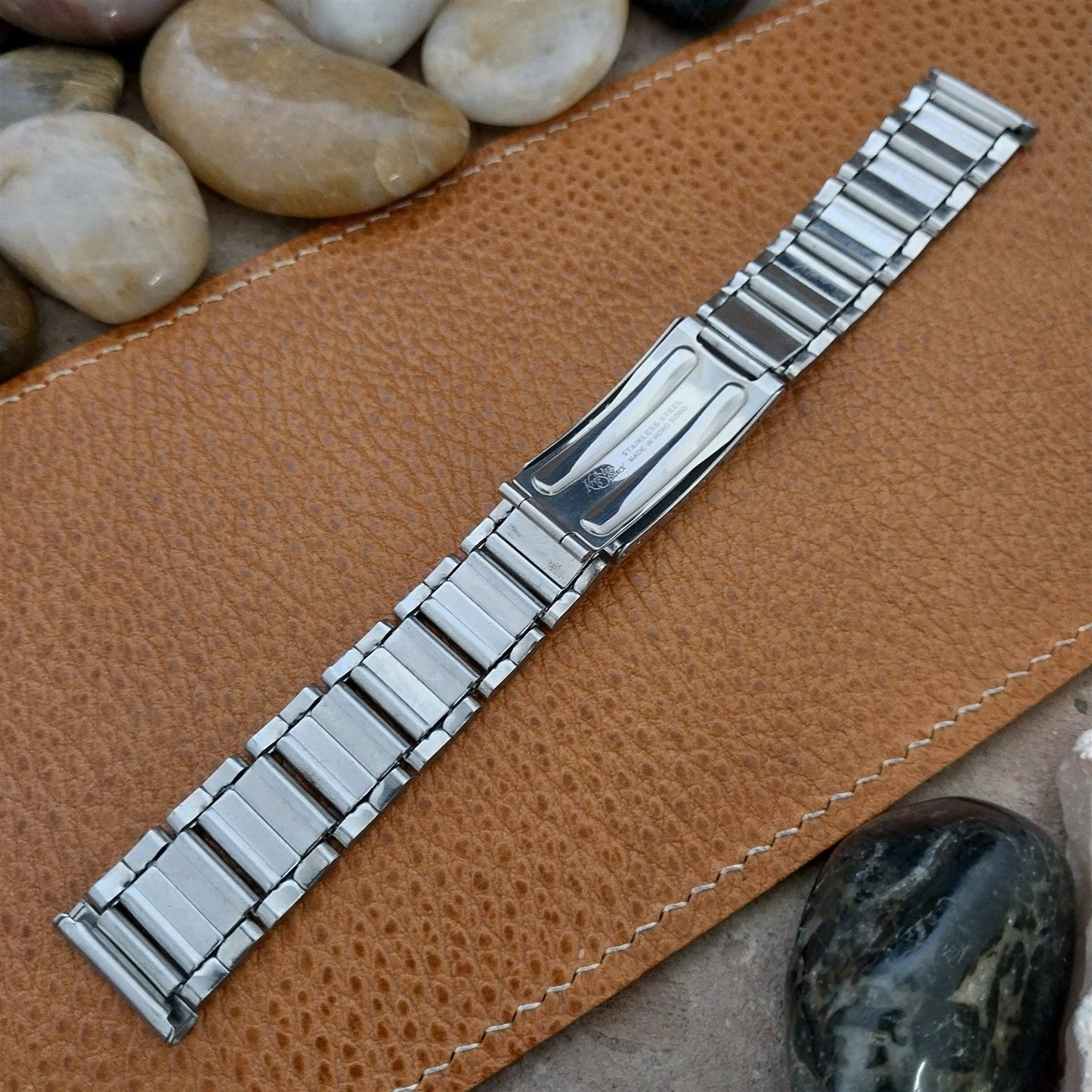 Vintage 19mm 18mm 17mm Kreisler Stelux Stainless Steel nos Unused Watch Band