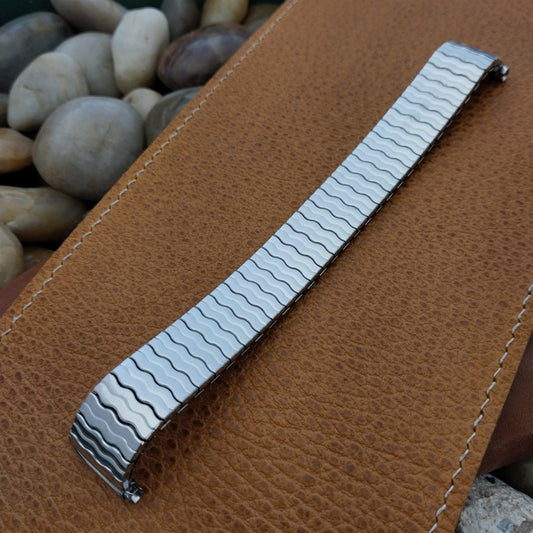 Long 3/4" 19mm 18mm 17mm 16mm Speidel Stainless Riptide Vintage Watch Band