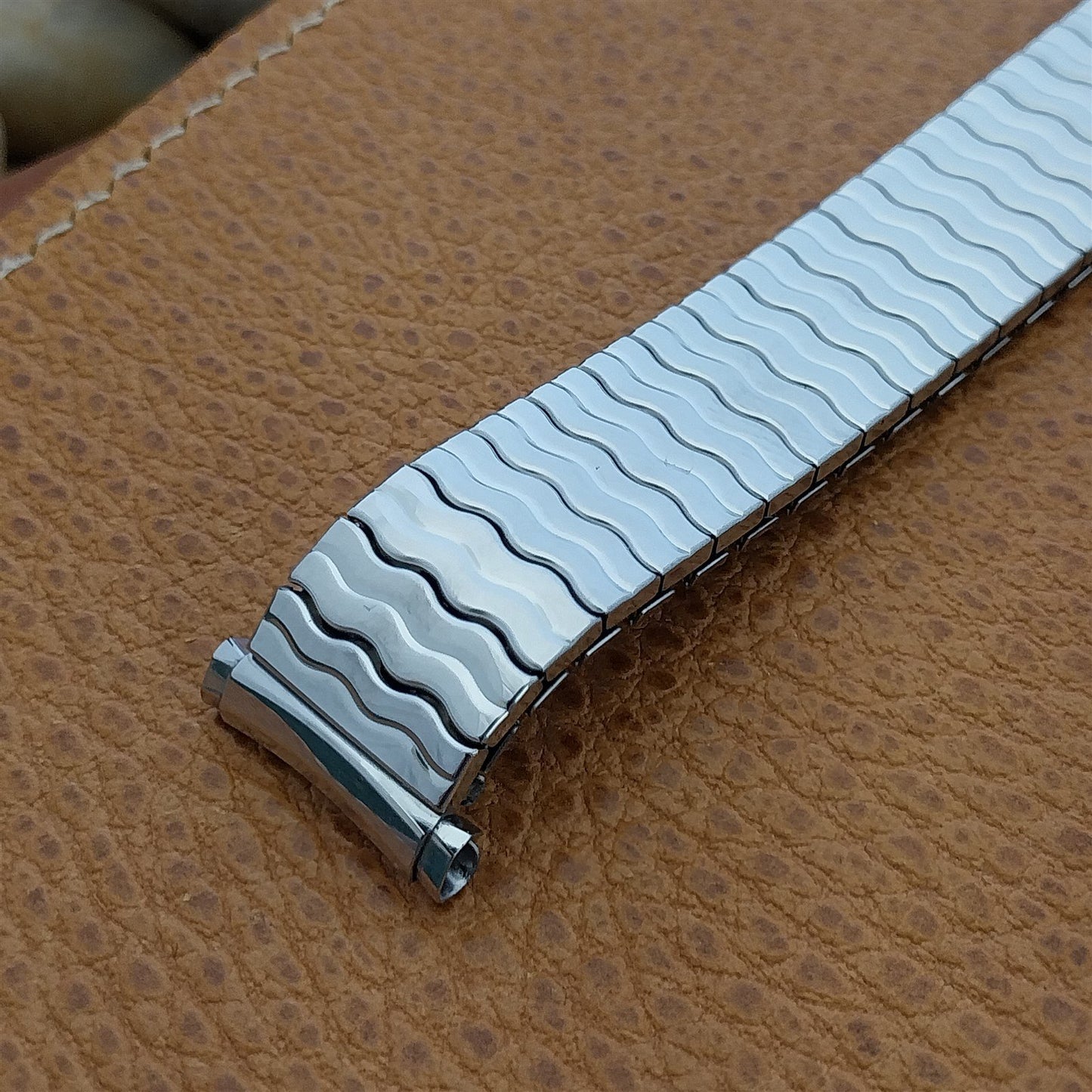 Long 3/4" 19mm 18mm 17mm 16mm Speidel Stainless Riptide Vintage Watch Band