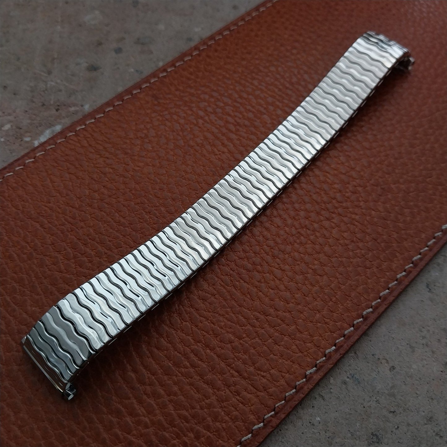 Long 3/4" 19mm 18mm 17mm 16mm Speidel Stainless Riptide Vintage Watch Band