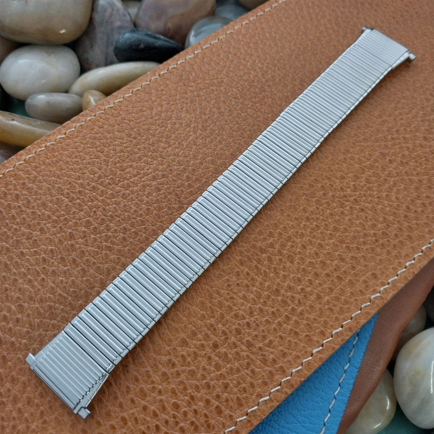 19mm 20mm 22mm Stainless Steel Speidel USA Thinline nos 1970s Vintage Watch Band