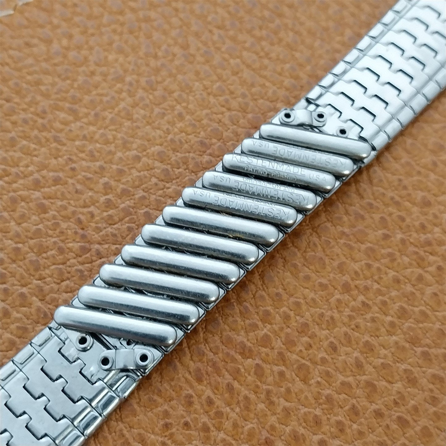 18mm 19mm Stainless Steel Kestenmade USA nos 1960s Vintage Watch Band