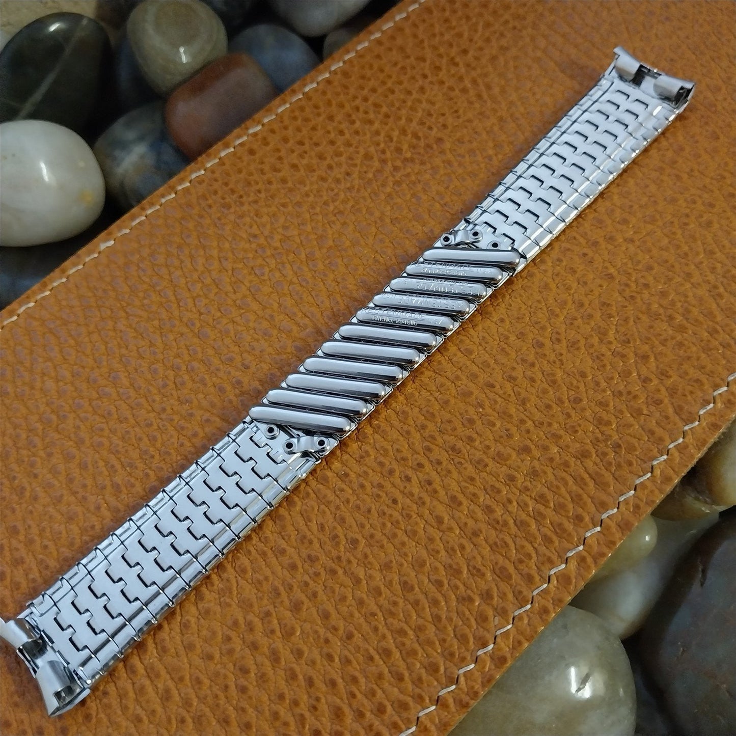 Vintage 17.2mm 17mm Kestenmade Stainless Steel Unused Classic 1960s Watch Band