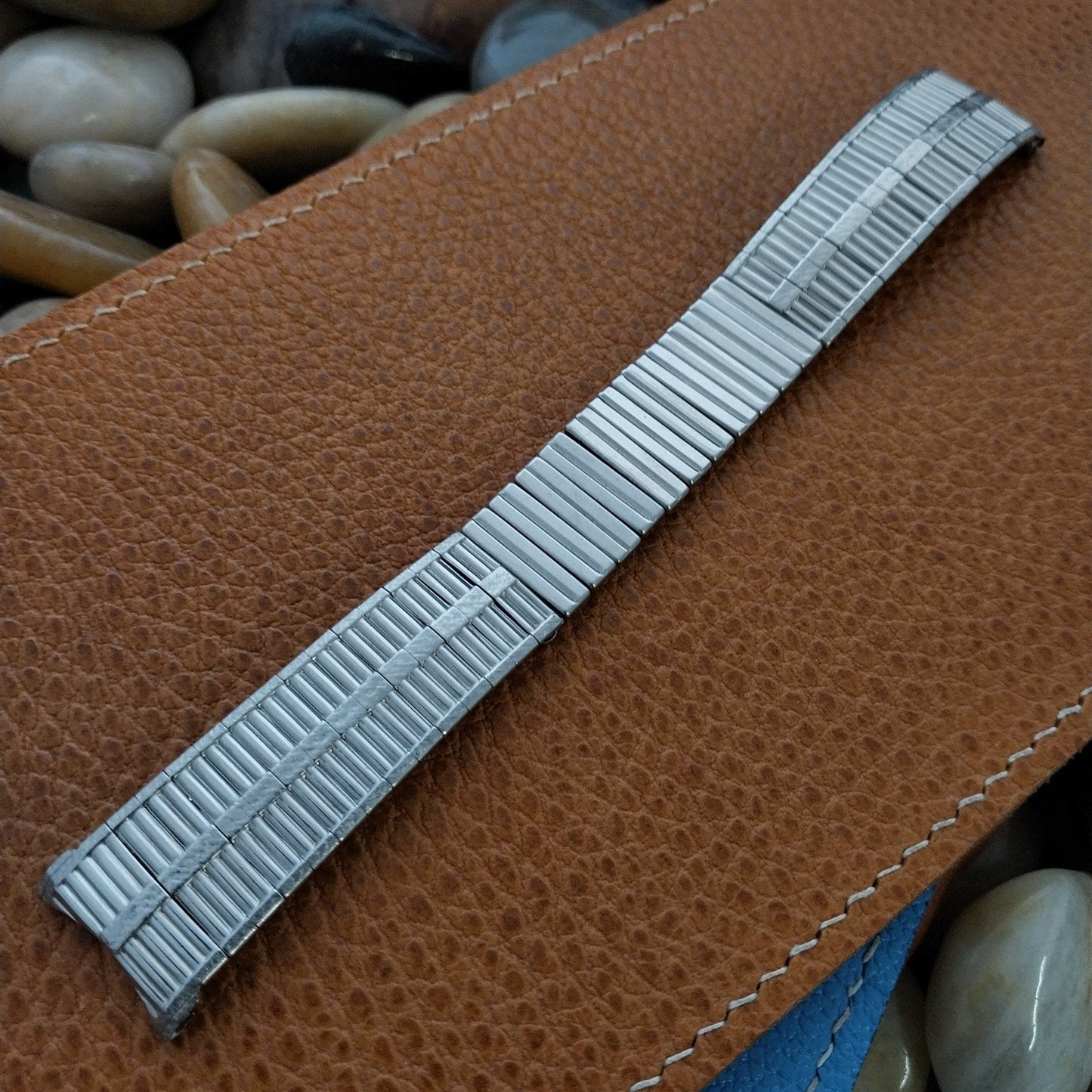 18mm 19mm Stainless Steel nos Kestenmade USA Mid-Century Vintage Watch Band