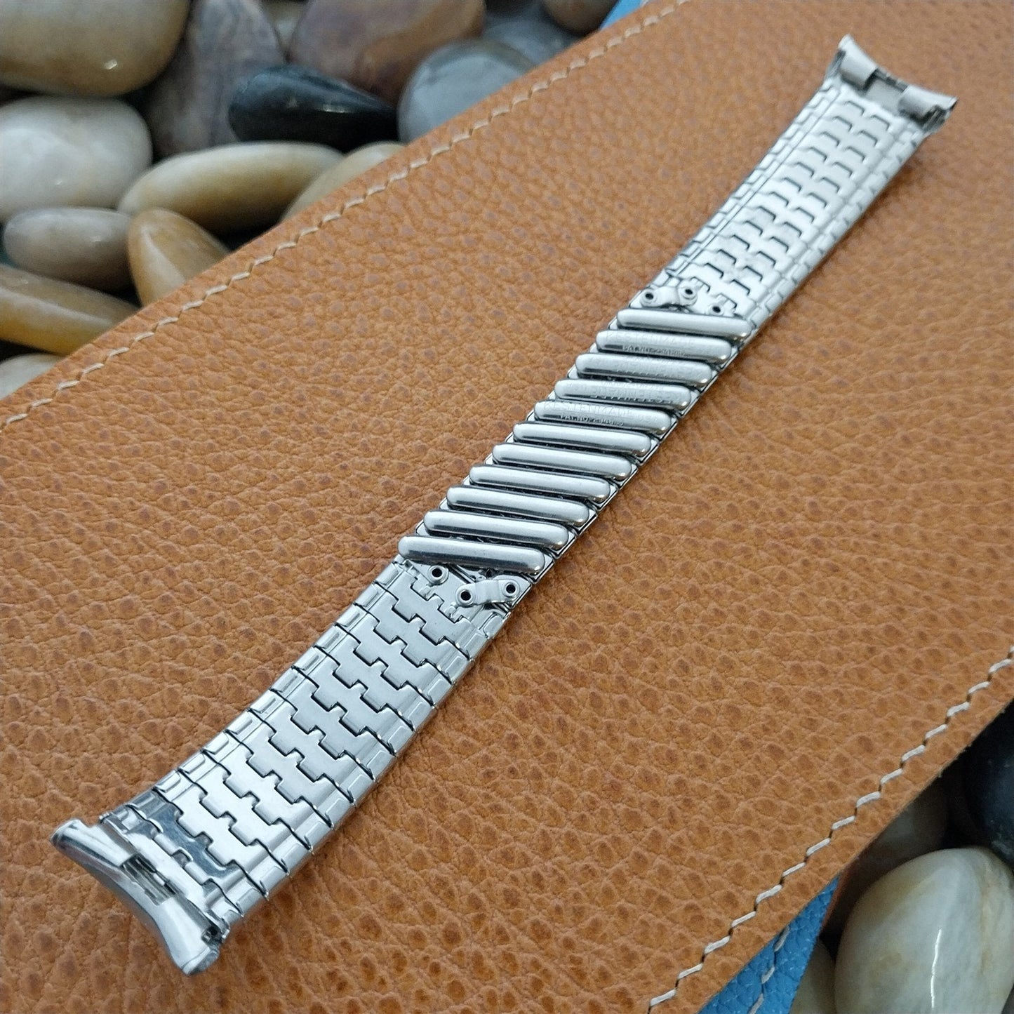 18mm 19mm Stainless Steel nos Kestenmade USA Mid-Century Vintage Watch Band