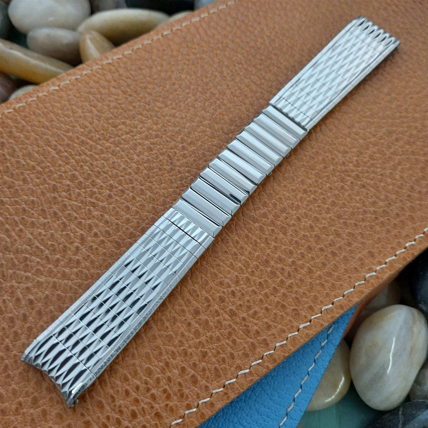 1960s 17mm Stainless Steel Expansion Kestenmade USA nos Vintage Watch Band