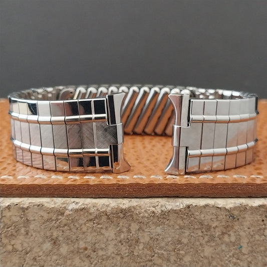 Vintage 19mm 18mm 17mm Stainless Steel 1960s Classic Gemex NOS Unused Watch Band