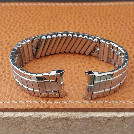 Vintage 19mm 18mm 17mm Stainless Steel 1960s Classic Gemex NOS Unused Watch Band