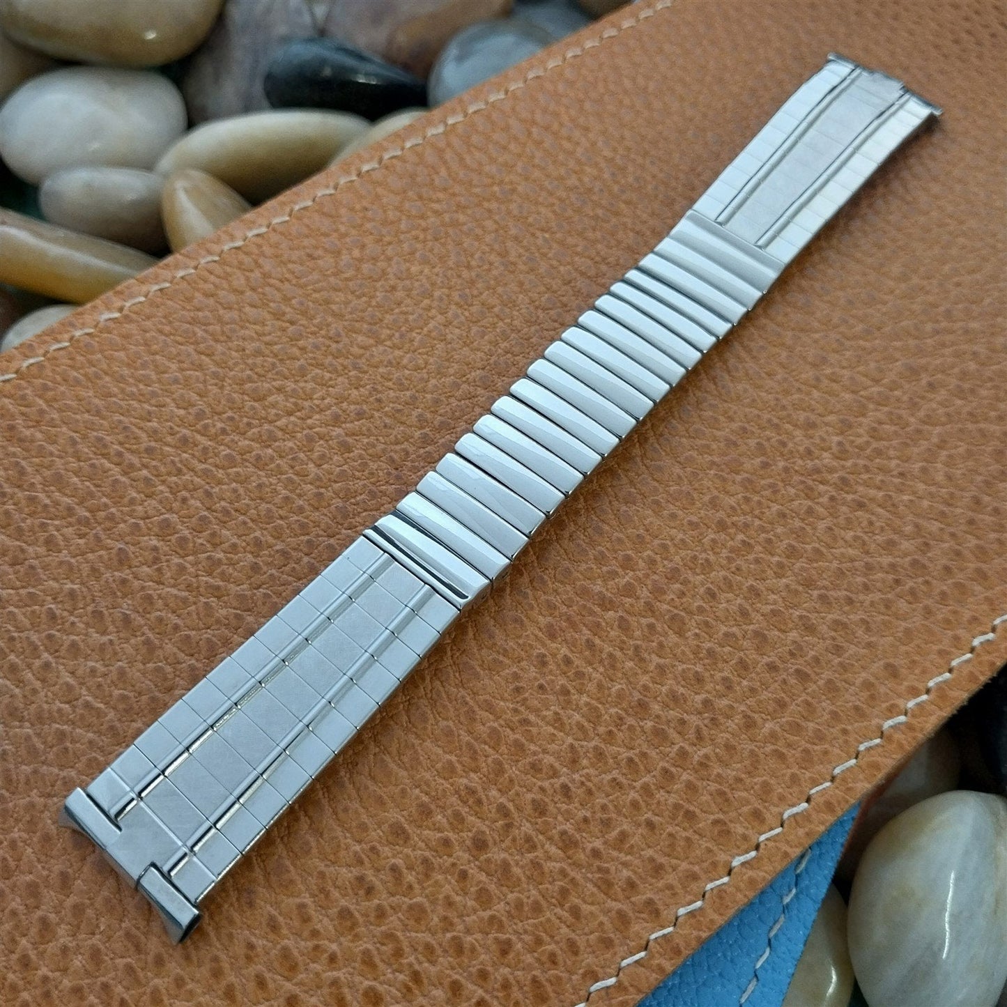 19mm Stainless Steel 1960s Mid-Century Gemex nos Vintage Watch Band