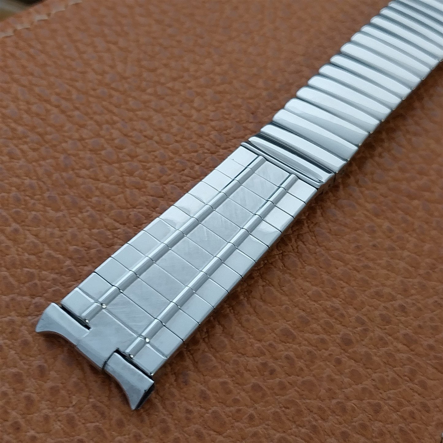 19mm Stainless Steel 1960s Mid-Century Gemex nos Vintage Watch Band