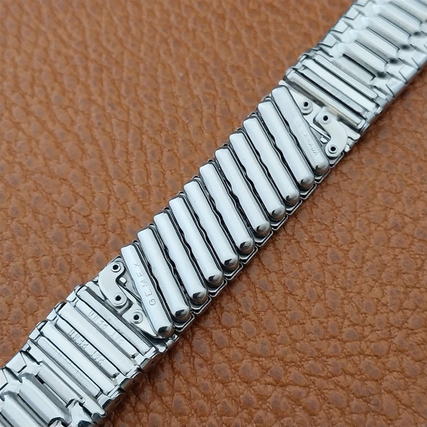 Vintage 19mm 18mm 17mm Stainless Steel 1960s Classic Gemex NOS Unused Watch Band